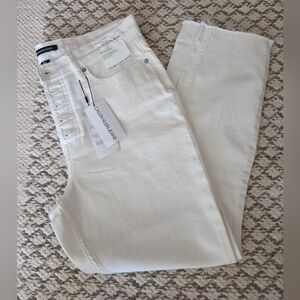 Calvin Klein Women's Cream High Rise Jeans NWT